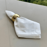 Jogo 2 Guardanapos Tricoline Liso Branco 43cm - Ela Decora